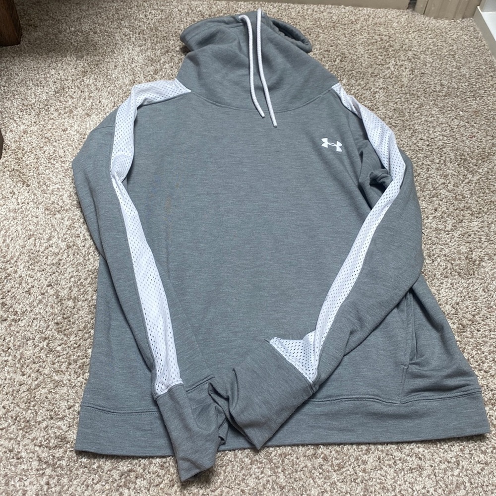 Gray athletic sweatshirt
